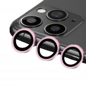 Binano Metal Ring Iphone12 Pro Lens Koruyucu RGold - 1