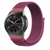 E2M Samsung Watch 22mm KRD-03 Hasır Fuşya Kordon - 1