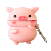 E2M AIRPODS 1-2 KILIF PEMBE BURUNLU DOMUZCUK PEMBE thumbnail 2