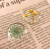 Boş Mum Mühür Pirinç Damga Başlığı Yuvarlak 25mm Bronz thumbnail 2