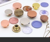 Boş Mum Mühür Pirinç Damga Başlığı Yuvarlak 25mm Bronz thumbnail 4