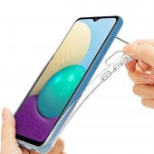 BİKAPAK ECO SİLİKON SAMSUNG A02 ŞEFFAF KAPAK - 2