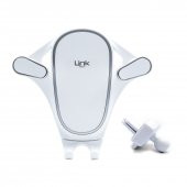 LinkTech H709 Mandallı Araç İçi Telefon Tutucu Beyaz - 3