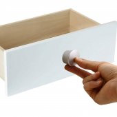 Düğme Çekmece Dolap Kapak Kulpu Kulbu Mat Krom Metal Kulp - 4