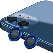 Binano Metal Ring Iphone 13/13 Mini Mavi Kamera Koruyucu thumbnail 1
