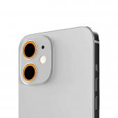 Binano Iphone 11/12/12 Mini Fosforlu Turuncu Kamera Koruyucu - 1
