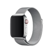 E2M APPLE WATCH 42-44MM KRD-01 METAL HASIR GÜMÜŞ KORDON thumbnail 1
