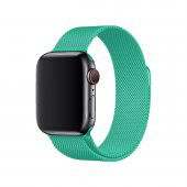E2M APPLE WATCH 42-44MM KRD-01 METAL HASIR TURKUAZ KORDON - 2