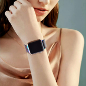 E2M APPLE WATCH 42-44MM KRD-01 METAL HASIR TURKUAZ KORDON - 3