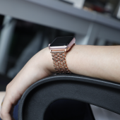 E2M Apple Watch 42-44mm KRD-16 Metal Siyah Kordon - 1
