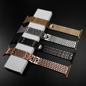 E2M Apple Watch 42-44mm KRD-16 Metal Siyah Kordon - 3