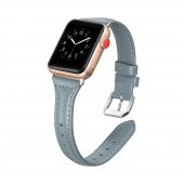 E2M Apple Watch 42-44mm KRD-13 Deri Mavi Kordon - 2