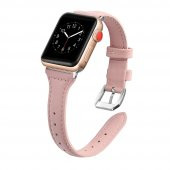E2M Apple Watch 42-44mm KRD-13 Deri Pembe Kordon thumbnail 2