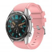 E2M SAMSUNG WATCH 22MM KRD-12 FRONTIER SİLİKON PEMBE KORDON thumbnail 1