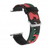 E2M Apple Watch 38-40mm KRD-24 Kamuflaj Kırmızı Ko thumbnail 2