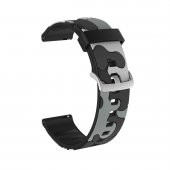 E2M Huawei Watch 20mm KRD-24 Kamuflaj Gri Kordon - 1