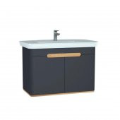 Vitra Sento 100cm Antrasit Banyo Dolabı Alt Modül ve Lavabo 60811 - 1