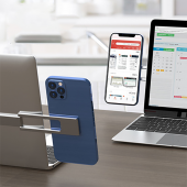 E2M STD-09 LAPTOP İÇİN METAL TELEFON TUTUCU GRİ - 6