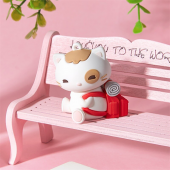 E2M SEVİMLİ KEDİ ANAHTARLIKLI TELEFON STANDI KIRMI - 1