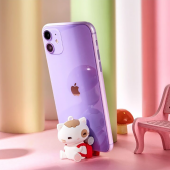 E2M SEVİMLİ KEDİ ANAHTARLIKLI TELEFON STANDI KIRMI - 3