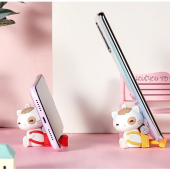 E2M SEVİMLİ KEDİ ANAHTARLIKLI TELEFON STANDI TURUN - 3