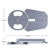 E2M YTB-16 ŞARJLI TELEFON STANDI GÜMÜŞ - 7