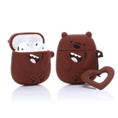 E2M AIRPODS 1-2 KILIF BARE BEAR KAHVERENGİ thumbnail 2