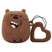 E2M AIRPODS 1-2 KILIF BARE BEAR KAHVERENGİ thumbnail 1