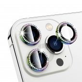 Binano Iphone 13 Pro/13 Pro Max Taşlı Gökkuşağı Kamera Koruyucu - 3