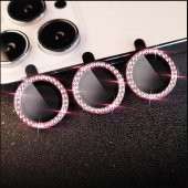 Binano Iphone 11 Pro/11 Pro Max/12 Pro Taşlı Pembe Kamera Koruyucu thumbnail 2