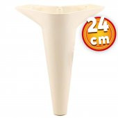 Lüks Mobilya Kanepe Sehpa TV Ünitesi Koltuk Ayağı 24 cm Krem Baza Ayak thumbnail 1