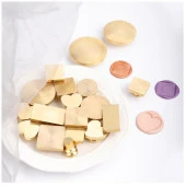 Boş Mum Mühür Pirinç Damga Başlığı Kalp Şekilli 25x25mm thumbnail 10