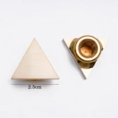 Boş Mum Mühür Pirinç Damga Başlığı Üçgen 25x22mm thumbnail 5
