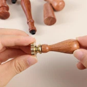 Boş Mum Mühür Pirinç Damga Başlığı Altıgen  Şeklinde 27x23,5mm thumbnail 10