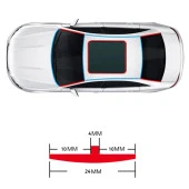 Contacall Üniversal Oto Kenar Fitilleri ön arka Cam Ve Sunroof Fitili 5 Metre - 2