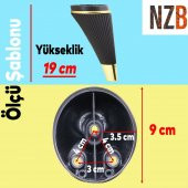 Lüks Mobilya Kanepe Sehpa TV Ünitesi Koltuk Ayağı 19 cm Siyah Gold Baza Ayak - 2