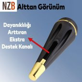 Lüks Mobilya Kanepe Sehpa TV Ünitesi Koltuk Ayağı 19 cm Siyah Gold Baza Ayak - 3