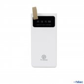 Schitec YK89 50000mAh 2xUsbA + Type-C + Micro Çıkışlı Led Göstergeli Powerbank Beyaz - 1
