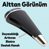 Lüks Mobilya Kanepe Sehpa TV Ünitesi Koltuk Ayağı 15 cm Siyah Krom Baza Ayak - 3