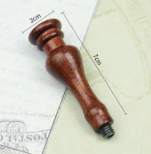 Ahşap Mum Mühürü Sapı Gül Ağacı G4 Özel Tasarım M8 Dişli thumbnail 2