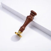 Ahşap Mum Mühürü Sapı Gül Ağacı G4 Özel Tasarım M8 Dişli thumbnail 5