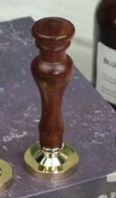 Ahşap Mum Mühürü Sapı Gül Ağacı G4 Özel Tasarım M8 Dişli thumbnail 7