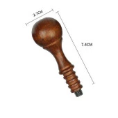 Ahşap Mum Mühürü Sapı Gül Ağacı G6 Özel Tasarım M8 Dişli thumbnail 5