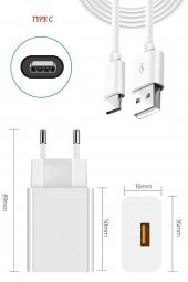 Xiaomi Orjinal 18 Watt Hızlı Şarj Aleti Başlık+kablo Set Xiaomi 18w - 1
