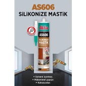 AKFİX AS606 SİLİKONİZE AKRİLİK MASTİK 500GR GRİ - 1