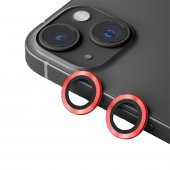 BİNANO METAL RİNG IPHONE 14/14 PLUS KIRMIZI KAMERA thumbnail 1