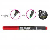 Hi-Text 780 S Asetat Kalemi Kırmızı 12 Adet - 2