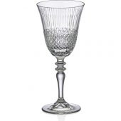 Kcd Antik Sade Kesme El Dekor Yaldızlı Desenli Cam 6 Adet Ayaklı Bardak Kadeh thumbnail 2