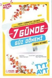 PALME YKS TYT AYT (TCF) 7 GÜNDE GÜZ DÖNEMİ SORU KİTABI *YENİ* - 1