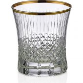 Kcd Antik Altın Kesme El Dekor Yaldızlı 6 Adet Desenli Su Bardağı Takımı thumbnail 1